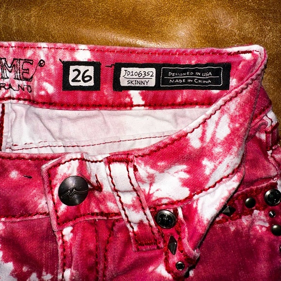 Bright Red Miss Me Skinny Jeans - Picture 4 of 4